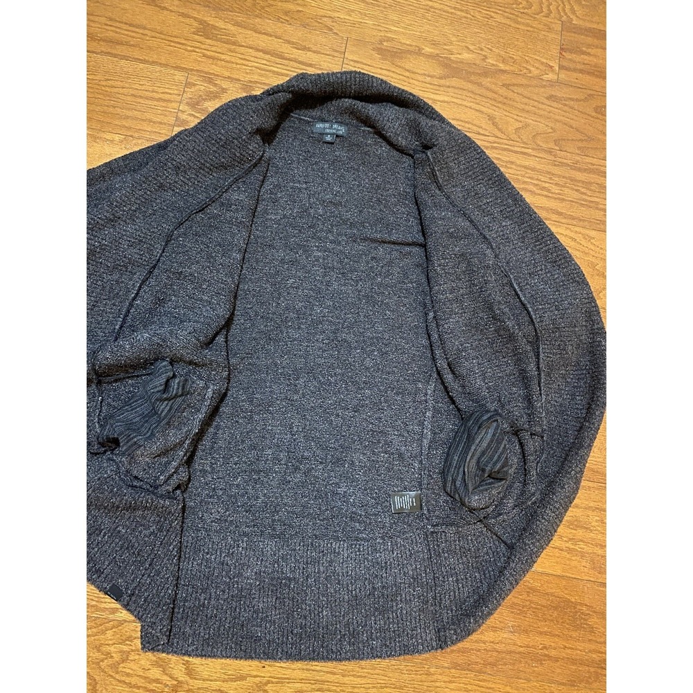 Barefoot Dreams Gray Cozy Chic Lite Circle Lounge Shawl Cardigan Sz M 452 Excell - Picture 4 of 5